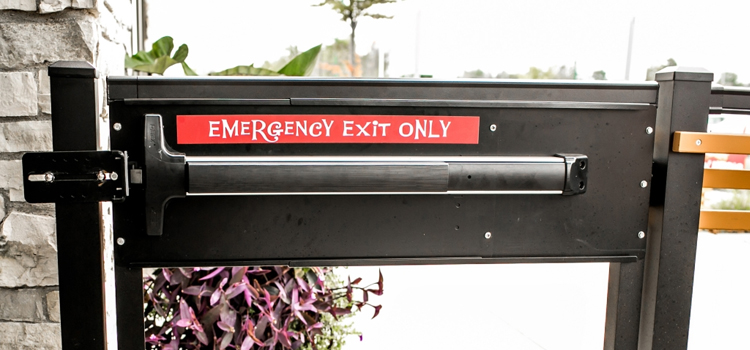 emergency push bar installation in Ashland